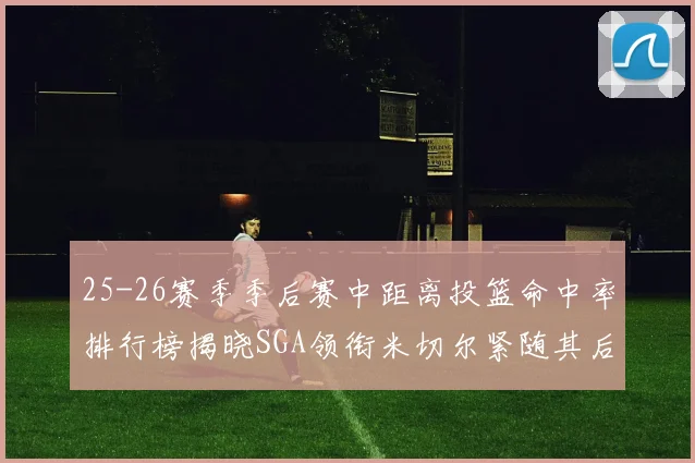 25-26赛季季后赛中距离投篮命中率排行榜揭晓SGA领衔米切尔紧随其后哈登位列第五